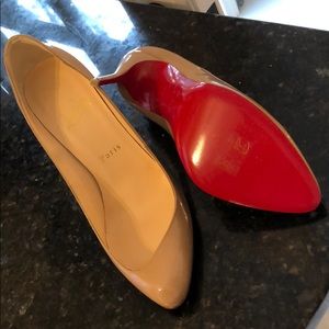 Christian Louboutin nude heels